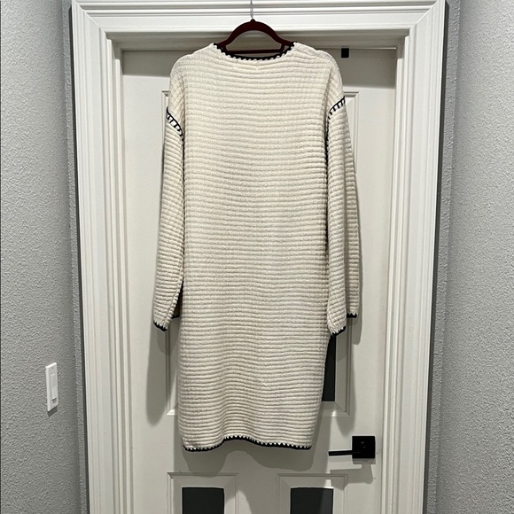 Anthropologie Elegant Cream and Black Cardigan - Picture 5 of 5